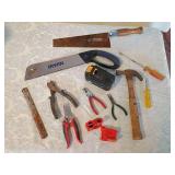 Mixed Tool Lot with Irwin Saw and Chicago Electric Battery 13 items