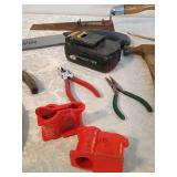 Mixed Tool Lot with Irwin Saw and Chicago Electric Battery 13 items