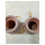 Southwestern Clay Pottery Set with Turquoise Design