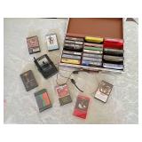 1980s Music Collection with AIWA Walkman 24 cassettes