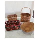 Decorative Woven Reed Basket Set