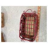 Decorative Woven Reed Basket Set
