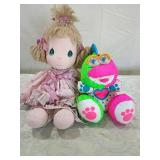 Precious Moments Doll and Plush Frog Set