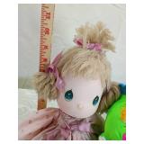 Precious Moments Doll and Plush Frog Set