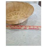 Chinese Made Metal & Bamboo Decorative Baskets Set