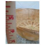 Chinese Made Metal & Bamboo Decorative Baskets Set