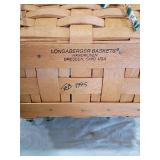Longaberger Style Floral Lined Basket Set