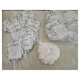 Floral Wedding Welcome Fan lot and wedding ring holder