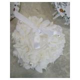 Floral Wedding Welcome Fan lot and wedding ring holder