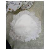 Floral Wedding Welcome Fan lot and wedding ring holder