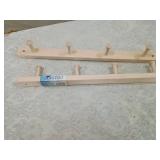 Wooden Peg Rack Wall Mount two