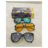 HD Night Vision Anti-Glare Driving Glasses and other glasses items as pictured.