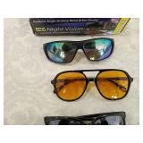 HD Night Vision Anti-Glare Driving Glasses and other glasses items as pictured.