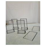 Plastic and Metal Display Stands Set items as pictured
