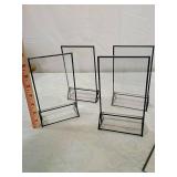 Plastic and Metal Display Stands Set items as pictured