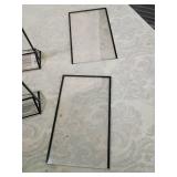 Plastic and Metal Display Stands Set items as pictured