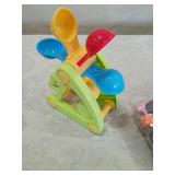 Kids Beach Bundle - Water Wheel Toy and Sunglasses Set