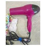 Revlon Hair dryer curling iron and bows