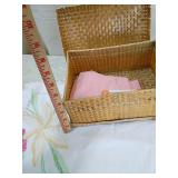 California Palm Trees Embroidered Linens Set with Bamboo Box