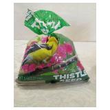 Wooden Bee Bug Hotel with Thistle Bird Seed