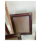Decorative Mahogany Picture Frames Set one frame missing glass