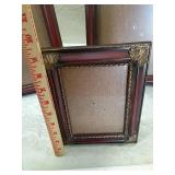 Decorative Mahogany Picture Frames Set one frame missing glass