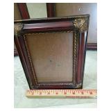 Decorative Mahogany Picture Frames Set one frame missing glass