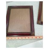 Decorative Mahogany Picture Frames Set one frame missing glass