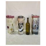 Decorative Wine Gift holders with French Fleur-de-lis Design