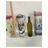 Decorative Wine Gift holders with French Fleur-de-lis Design