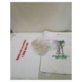 Caledonian Shores Golf Club Towel items as pictured and golf tees