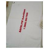 Caledonian Shores Golf Club Towel items as pictured and golf tees