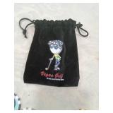 Vegas Golf Game Set with Poker Chips and Blue Golfer night light