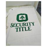 Golf towels and handle grips items as pictured