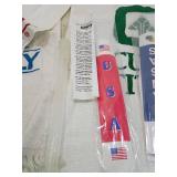 Golf towels and handle grips items as pictured