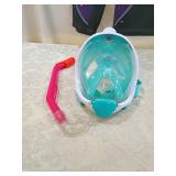 Wetsuit and Snorkel Mask Set - Gotcha Girls and Full Face Mask size 9/10