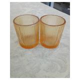 Amber Glass Collection Set