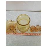 Amber Glass Collection Set