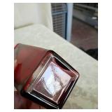 Red Glass Decorative Bowl Set with Bottles