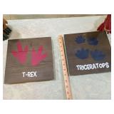 Dinosaur Footprint Wall Art Set