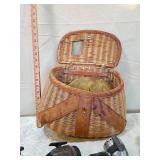 Woven Fishing Creel with Spincast Reels