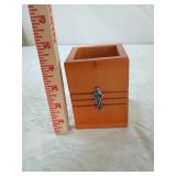 Art Deco Style Bakelite Desk Set with Metal Figures