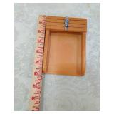 Art Deco Style Bakelite Desk Set with Metal Figures