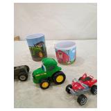 John Deere Farm Toy & Cup Collection and toys