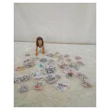 50 Soccer Theme Acrylic Keychains Wholesale Lot with toy lion