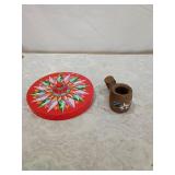 Costa Rica Hand Painted Folk Art Set