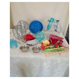 Hamster Cage Accessories Set and fish tank