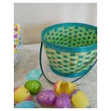 Easter Basket Set with Glitter Eggs