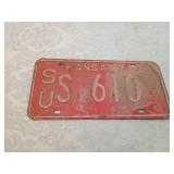 Kansas State License Plate