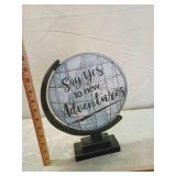 Travel Decor Set - World Globe and Colorful Sign